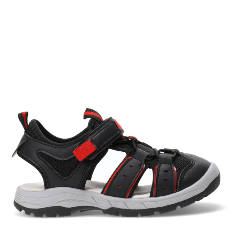 Sandalias Infantiles Croco Kids DEPI deportiva con puntera cerrada Negro