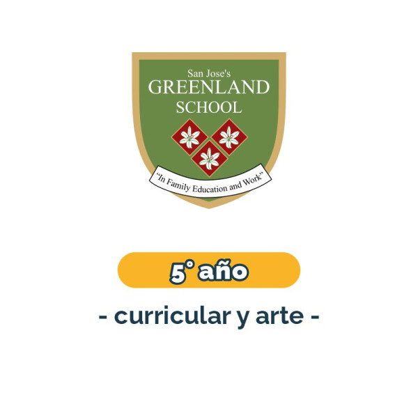 Lista de materiales - Primaria 5° año curricular y arte - Greenland Única