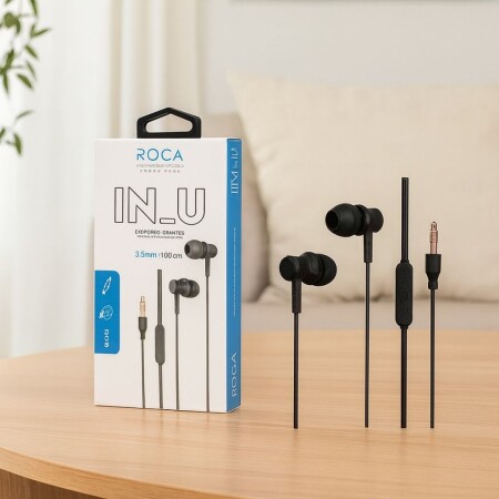 Auriculares Manos Libres Estéreo Universal NEGRO
