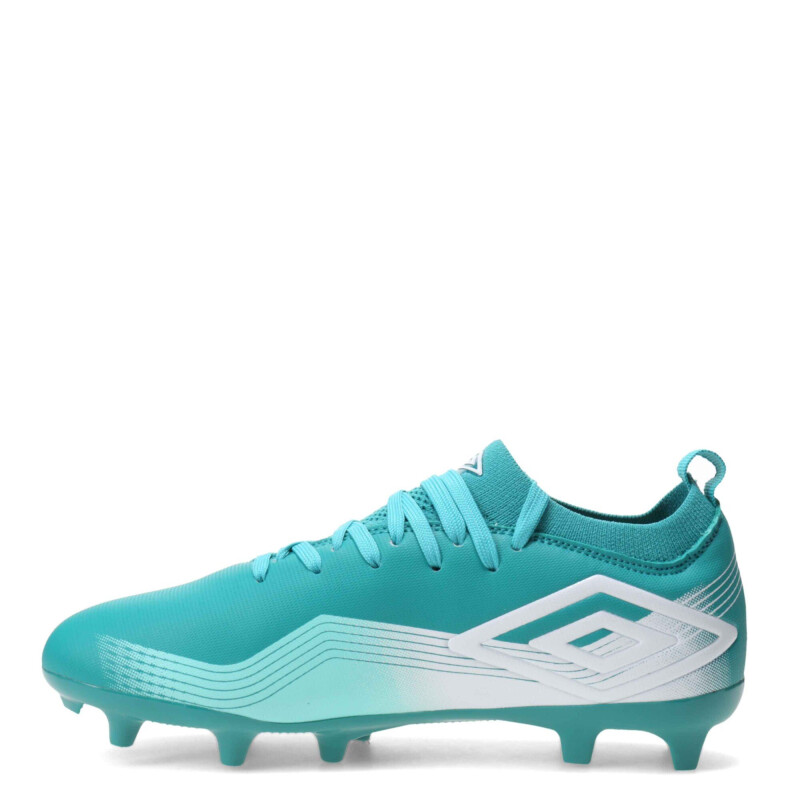 Championes de Fútbol 11 Infantiles Umbro Vibe HG Turquesa Agua - Blanco