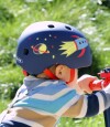 Casco Infantil Con Luz Micro Talle Único Cohete