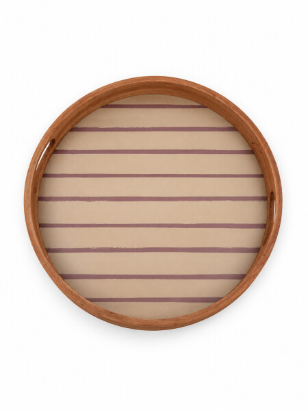 BANDEJA DECORATIVA MARRON