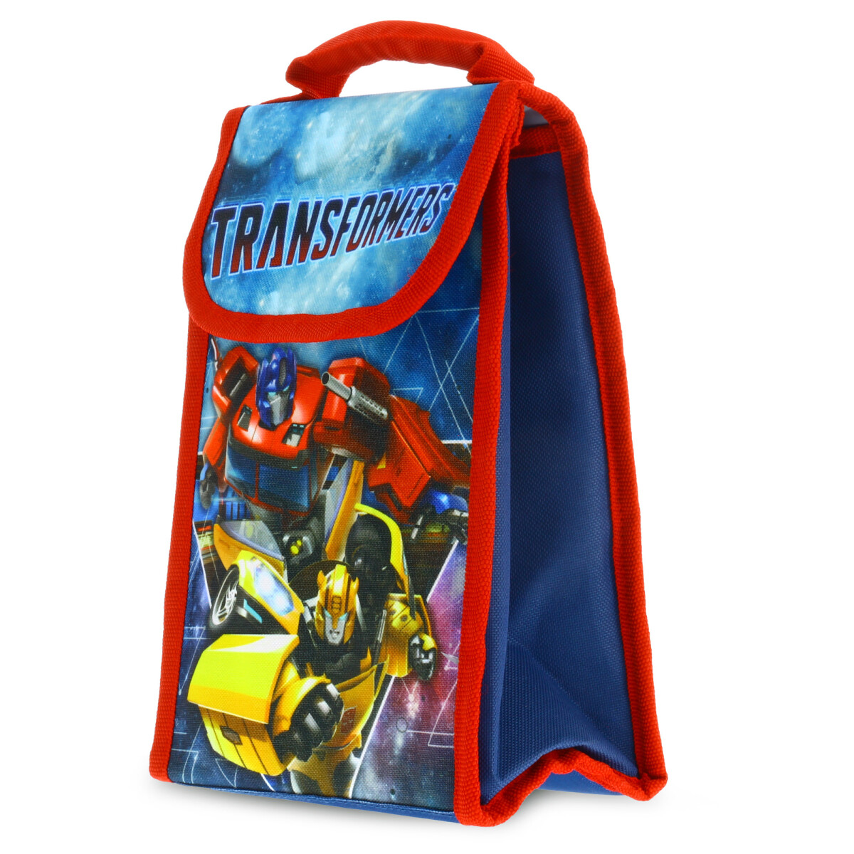 Lunchera Transformers Hasbro - Azul/Rojo/Amarillo 