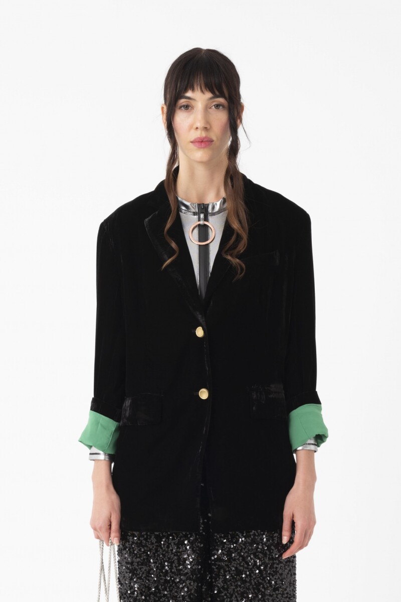 BLAZER DE FIT MODERNO Negro