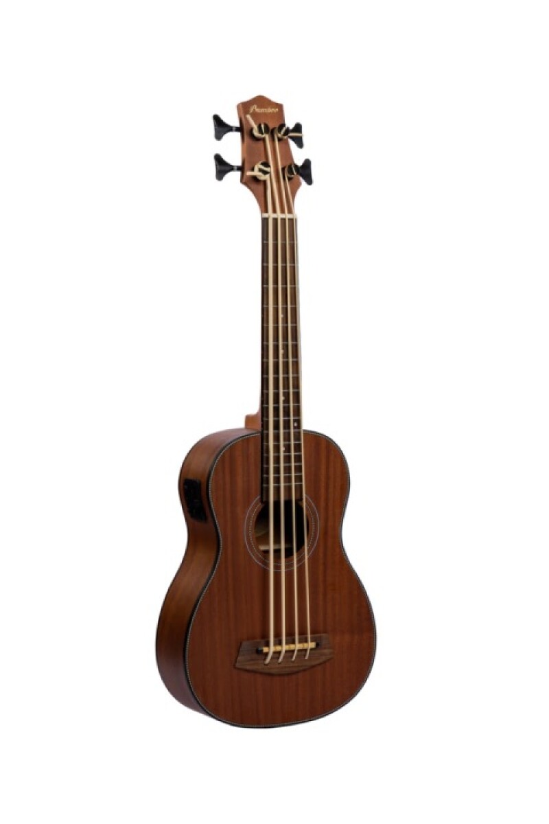 Ukelele Ubass Electroacústico Bamboo Natural con Funda 