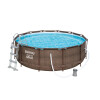 Piscina Bestway 9150LTS Redonda C/Estructura Metalica Diseño Ratán Piscina Bestway 9150LTS Redonda C/Estructura Metalica Diseño Ratán