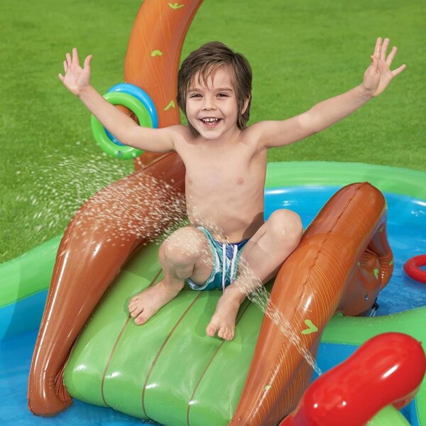 Piscina Doble Infantil Inflable Puente Bosque Juegos Bestway Variante Diseño Multicolor