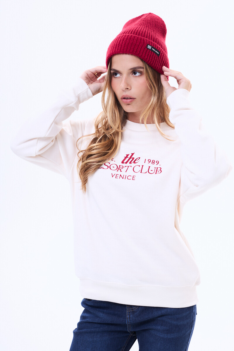 Buzo de felpa Pipa - Crudo 