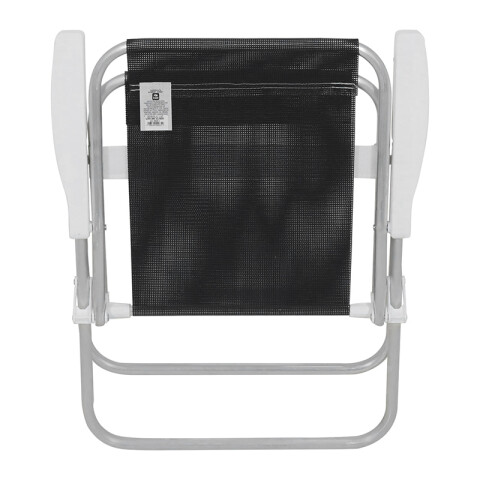 Silla Plegable de Aluminio 1 Posición NEGRO