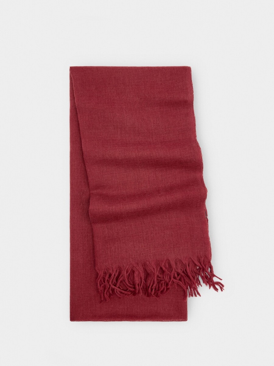 Pashmina 100% Lana rojo