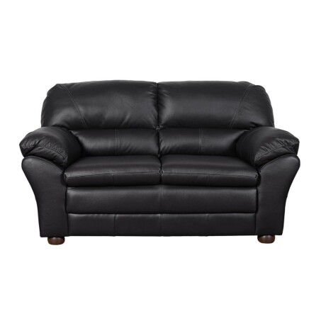 Sillon 2 cuerpos Cuero Natural Negro