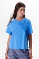 REMERA BLOOM AZUL