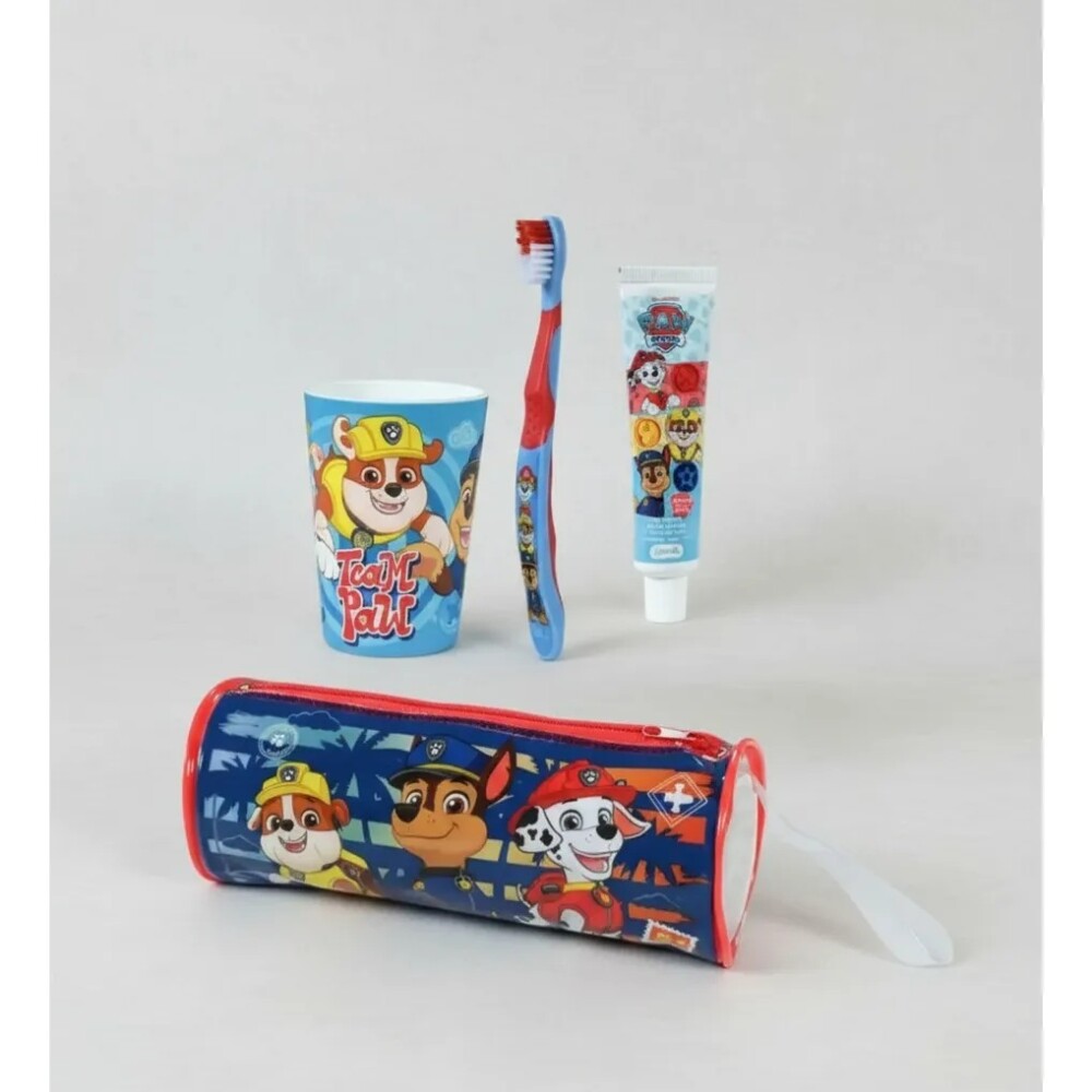 Set dental completo paw patrol c estuche viaje azul