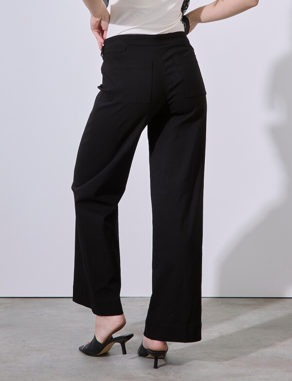 Pantalon Hebilla & Boton NEGRO