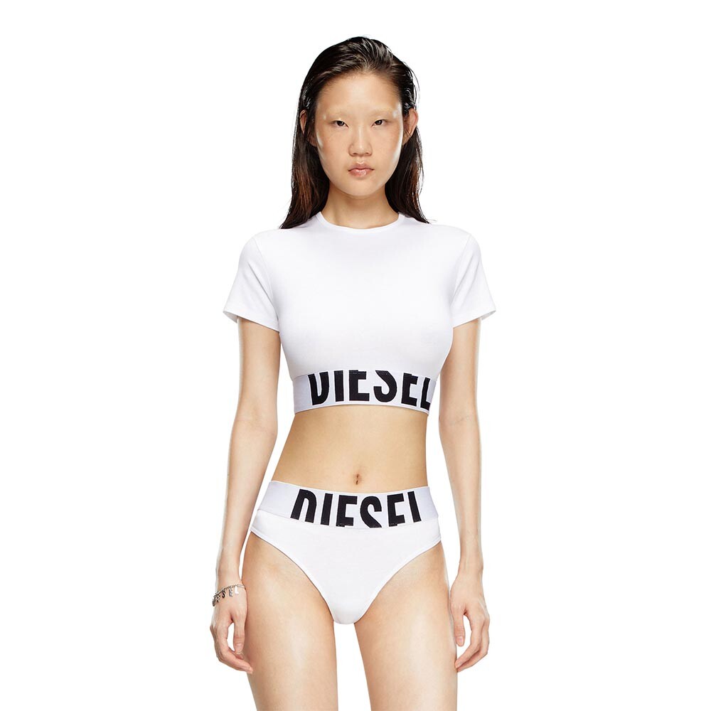 Uftee-Sport-Cropped-T-Shirt - Mujer White