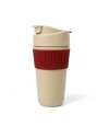 Vaso térmico con tapa hermética 450ml Rojo