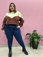 Buzo Mocca Beige y choco