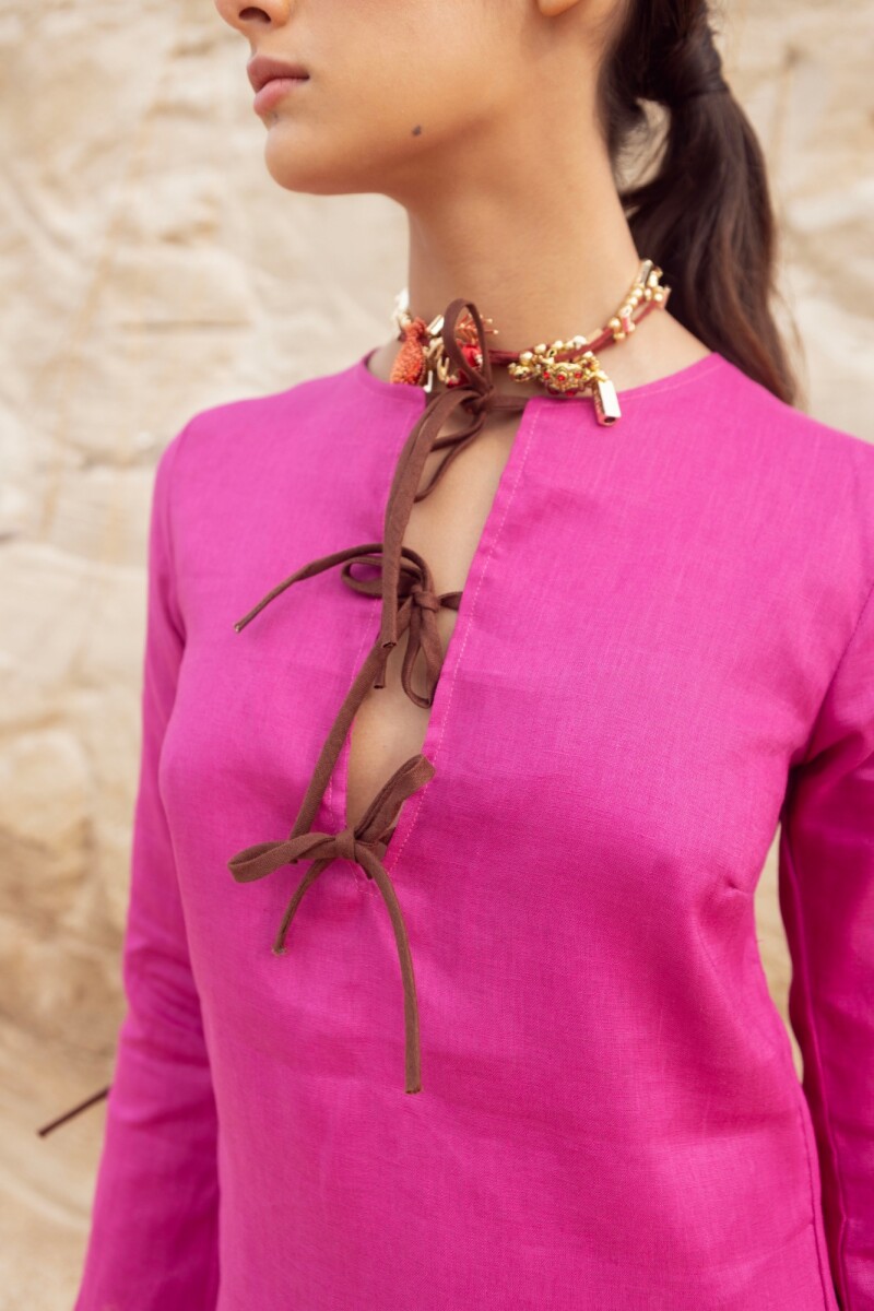 VESTIDO TIRA Fucsia