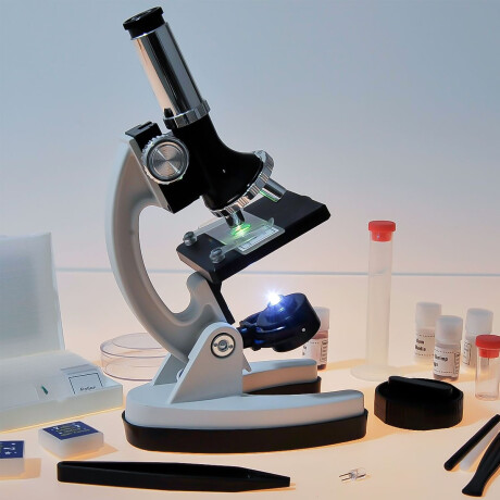 Set Microscopio Completo 1200x C/Valija Infantil Niño Esc003001