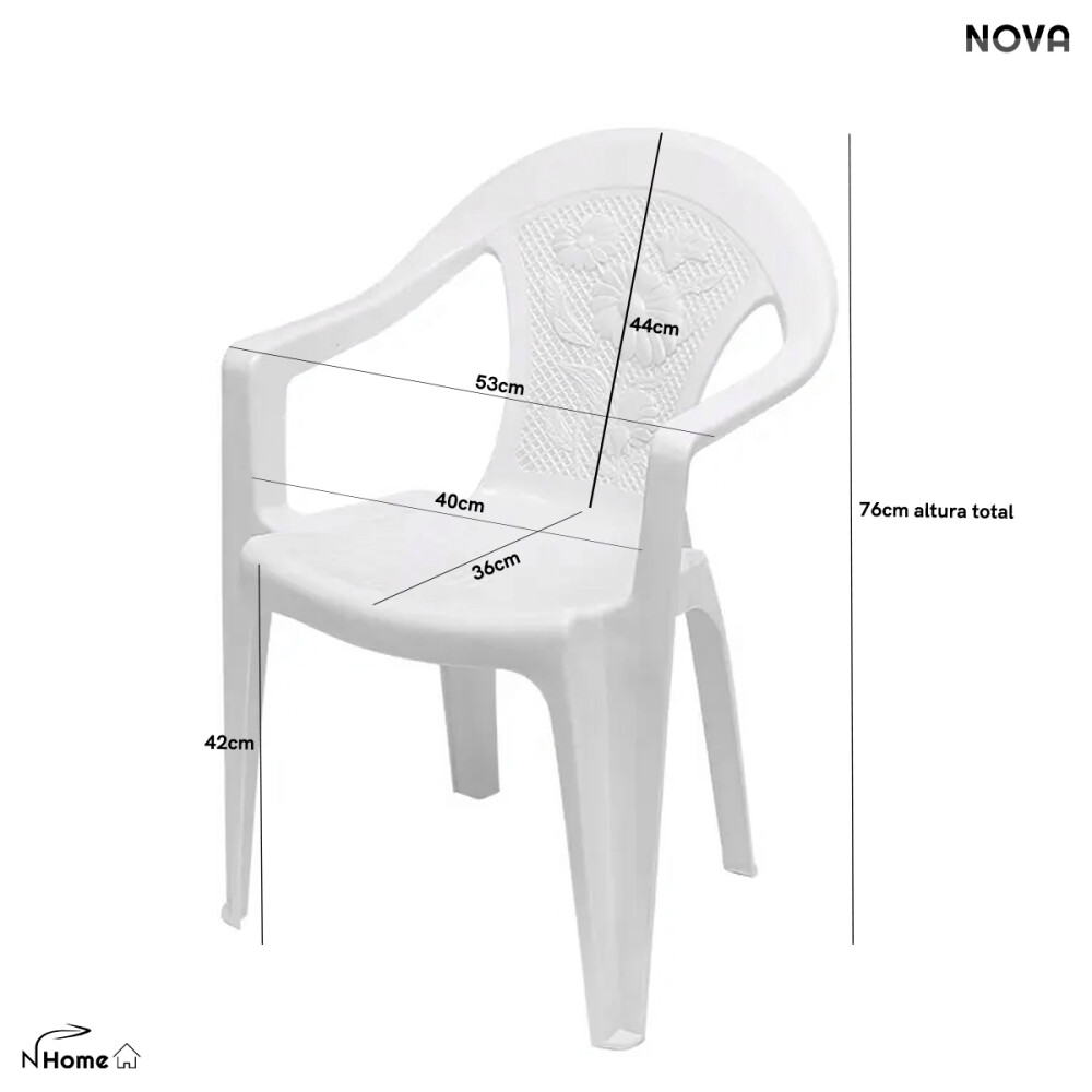 Silla Blanca De Polipropileno Apilable Silla Blanca De Polipropileno Apilable