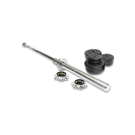 Kit Barra de 1.80 Mts + 60kgs En Discos 4x10Kg 2x5Kg 4x2.5Kg