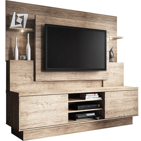 Home Theater Rack para Tv ARON SMART Natural