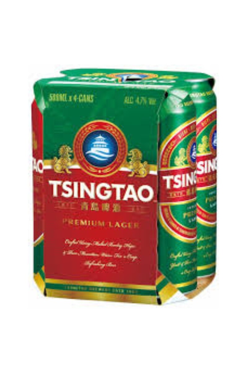 TSINGTAO Cerveza lata 500ml 4pack 