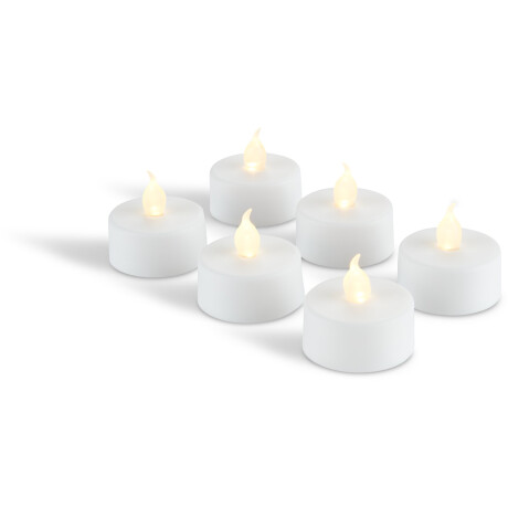 Vela LED MORGAN temporizador 6 uds Blanco
