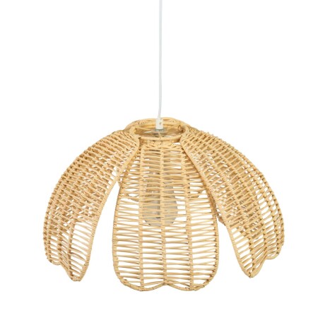 LÁMPARA DE TECHO FLORE MARRÓN RATTÁN Y METAL ML238619