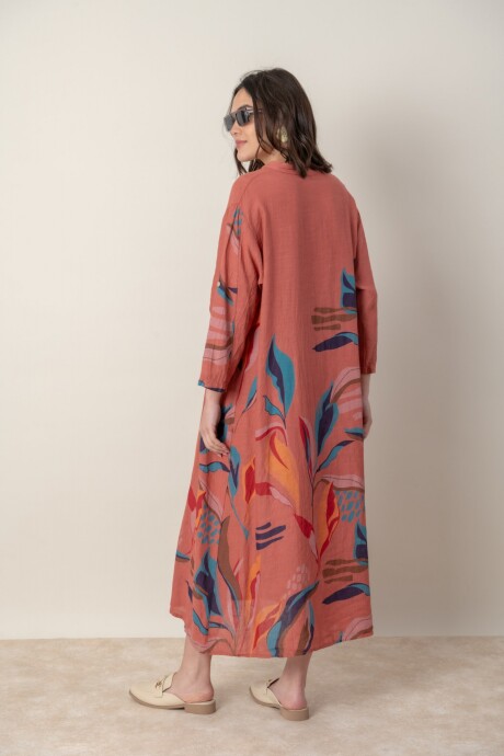 VESTIDO SILVINA Terracota