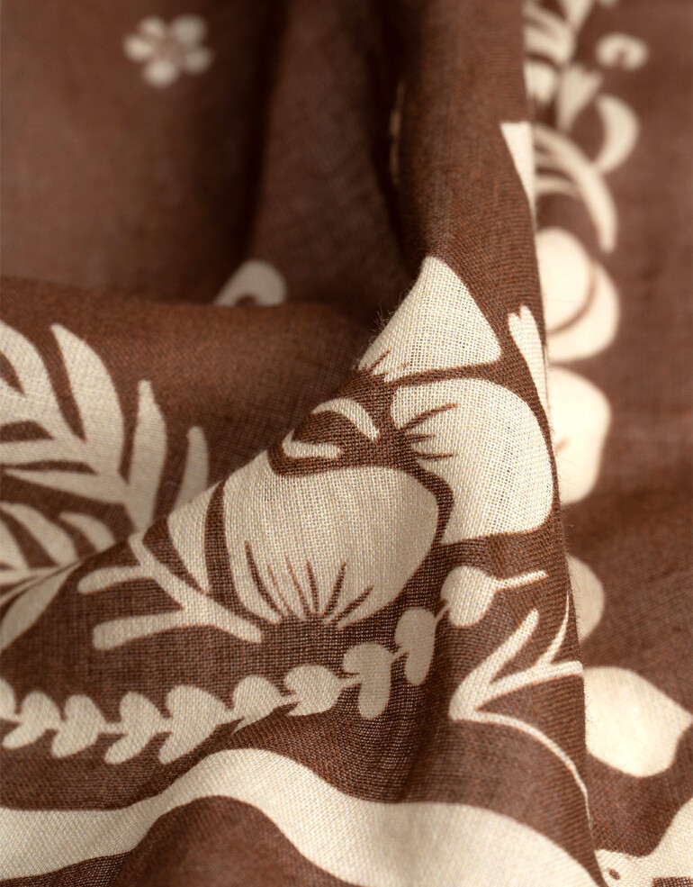 Pañuelos Raso Pañuelo De Algodón Estampado - Combinacion Bicolor