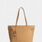 Shopper Cartera Shopper Con Charm - Marron Camel