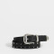 Cinturones y Fajas Boho Cinturón De Cuerina Western - Negro
