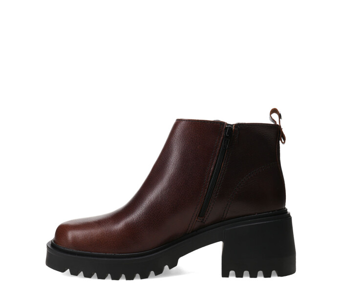 Bota de Mujer Bottero Caña Baja Con Cierre Bordó