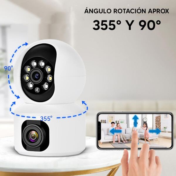 Cámara Ledstar Pc203 Wifi Doble Lente CAMARA VIGILANCIA LEDSTAR PC203 DOBLE