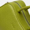 Cartera de mano The Club en cuero graneado Moss Niquel