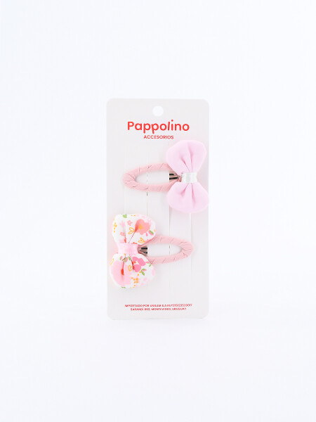 PAR DE MOÑITAS ZAPITO LIBERTY ROSADO