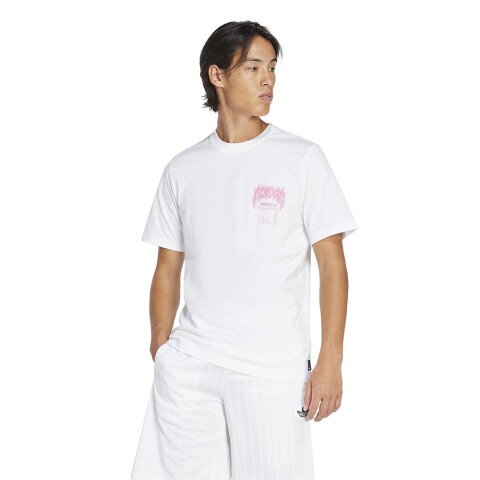 Polo Adidas Trefoil Series Fashion Elevated Tee Hombre White