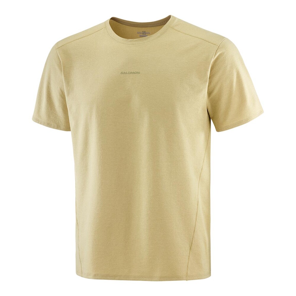 Salomon Remera manga corta Trackline SS tee M para Hombre - Verde Verde
