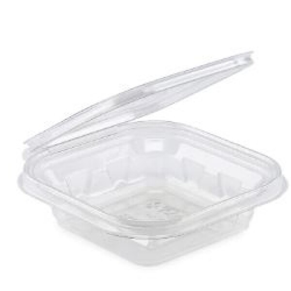 POTE CUADRADO PET CON LACRE 250ML 14,5 x 13,5 x 3,5 cm TRANSPARENTE