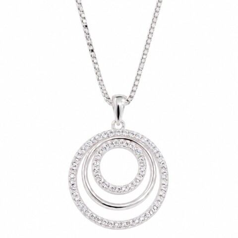Cadena con colgante triple circulo Cadena con colgante triple circulo
