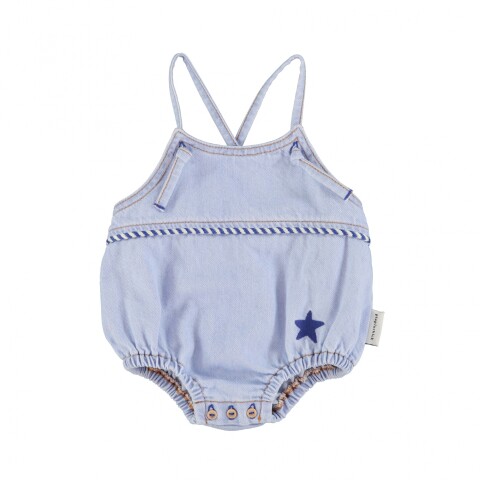 SS25.BB2501A Body Ranita Para Bebés De Jean - 18 Meses
