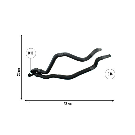 CAÑO CITROEN - PEUGEOT P.PARTNER 1.4 8V 10/ CALEF. DOBLE CAUPLAS CAÑO CITROEN - PEUGEOT P.PARTNER 1.4 8V 10/ CALEF. DOBLE CAUPLAS