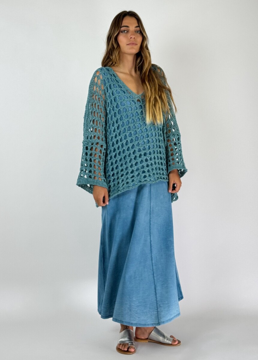 TOP SERRANO - TURQUESA 