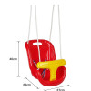 Hamaca Bebe Plástica con Cinto Rojo