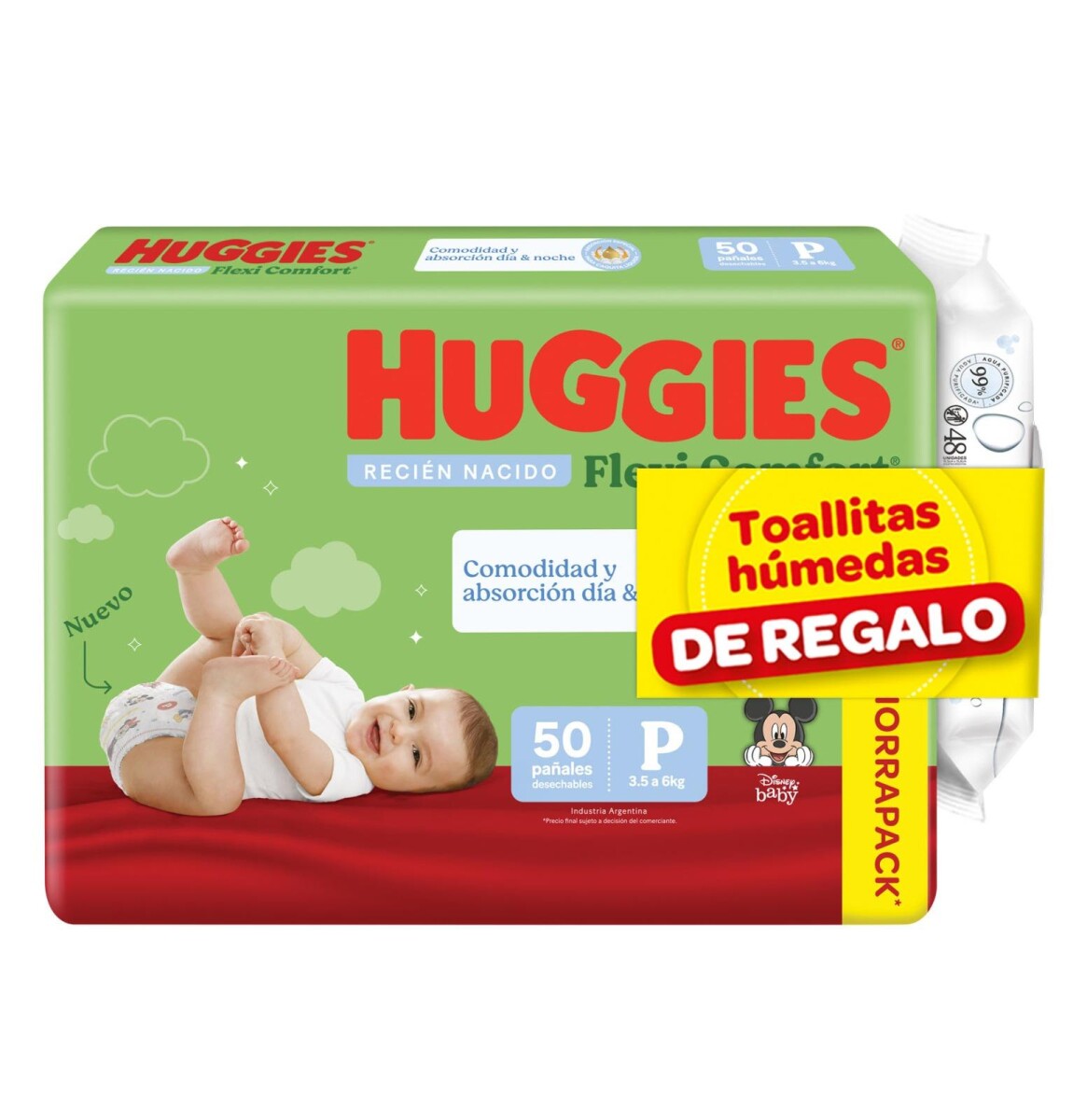 HUGGIES FLEXI RECIEN NACIDO X 34 