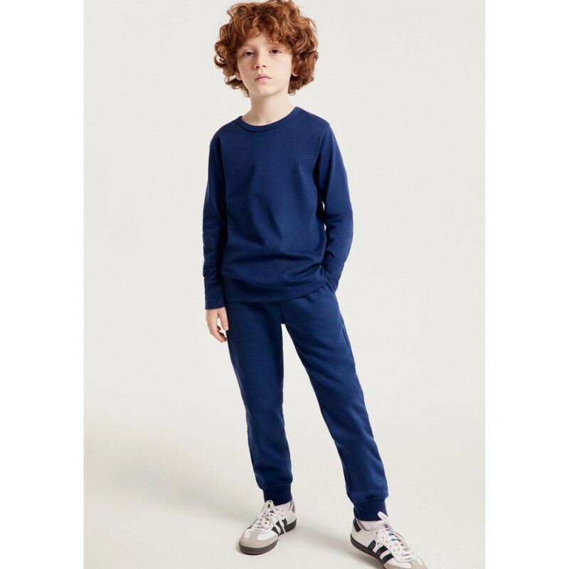 CAMISETA ML UNISSEX AZUL ESCURO