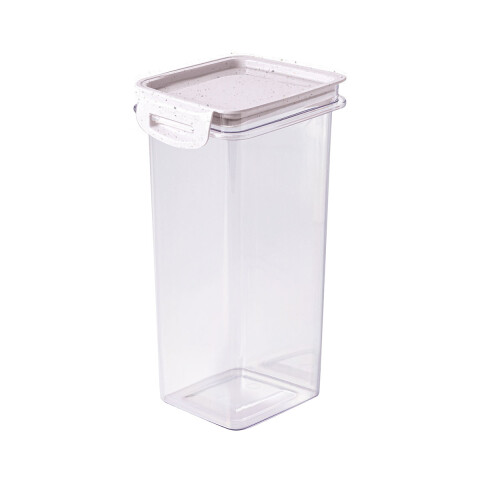 Pote Rectangular con Traba Cristal 1.24LT BEIGE