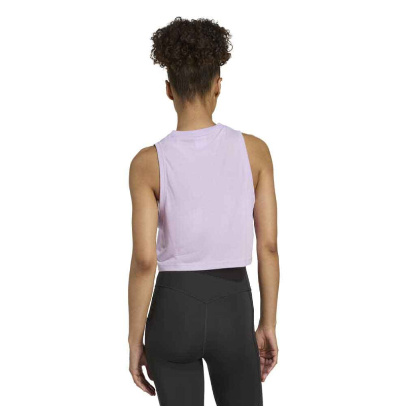 Musculosa de Mujer Adidas Train Essentials Boxy Workout Tank Top Violeta Claro