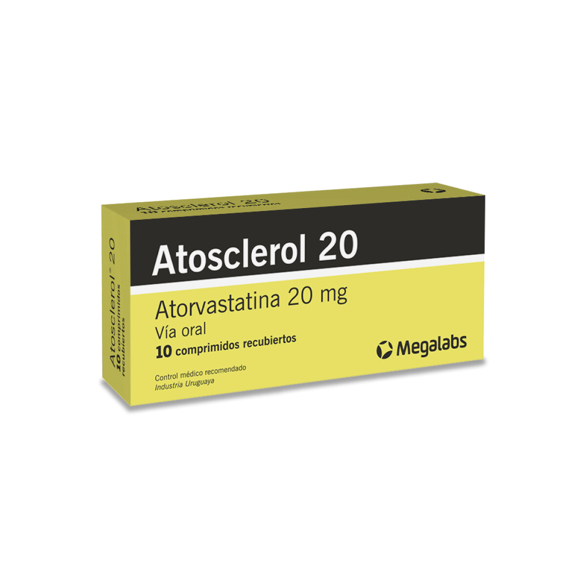 Atosclerol 20mg 10 Comprimidos | Dosis Corta para Tratamientos Circulatorios 